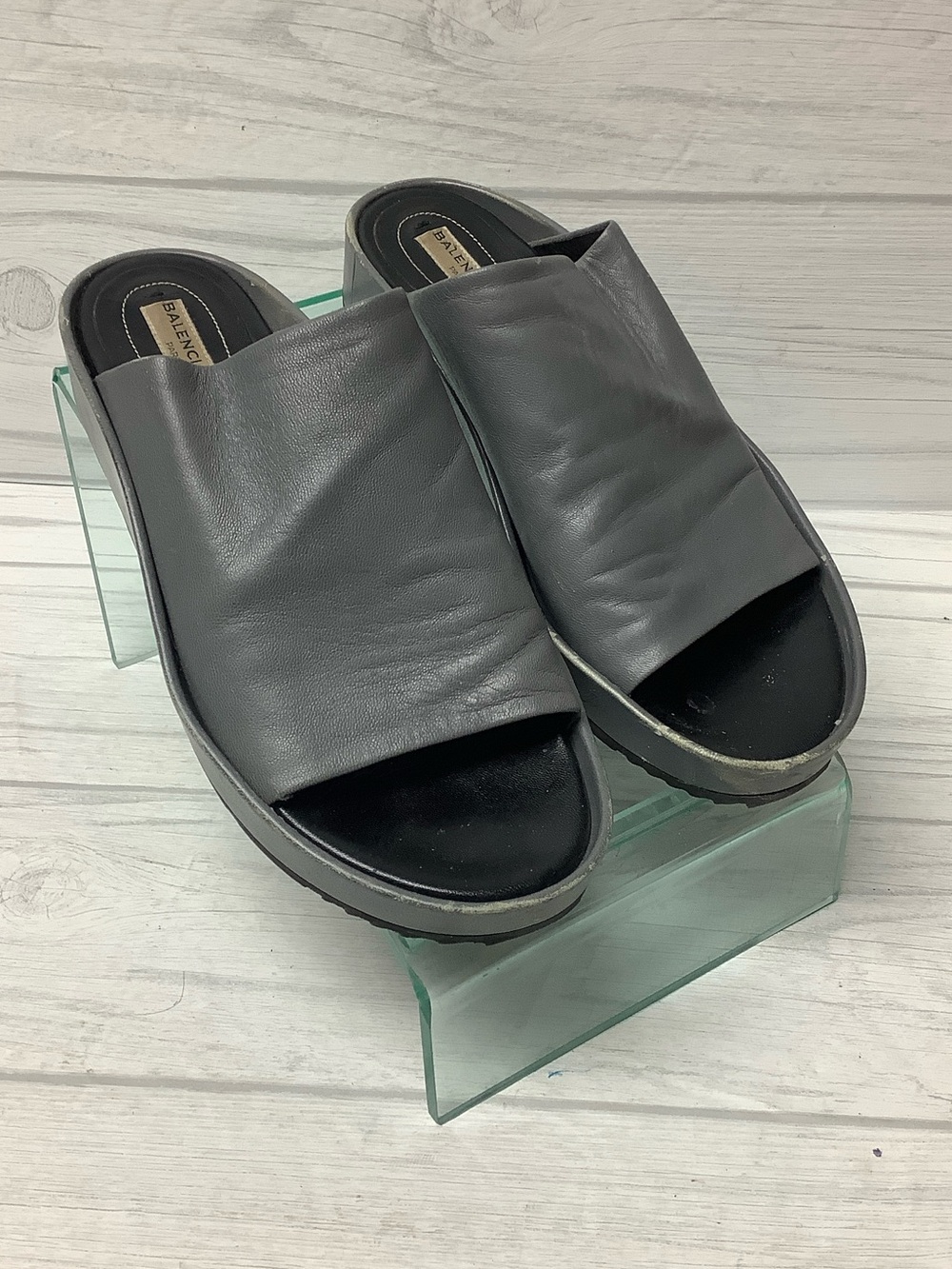 Balenciaga Open-Toe Slide Mules